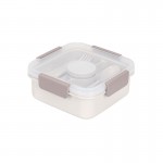 Double Layer Lunch Box with Spoon and Fork 1374